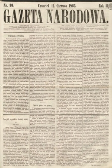 Gazeta Narodowa. 1863, nr 99