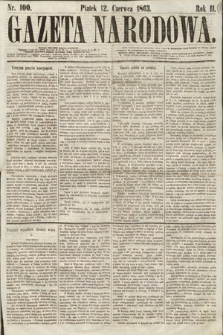 Gazeta Narodowa. 1863, nr 100