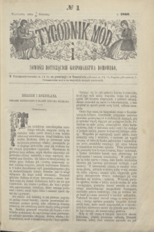 Tygodnik Mód i Nowości Dotyczących Gospodarstwa Domowego. 1866, № 3 (20 stycznia) + dod. + wkładka