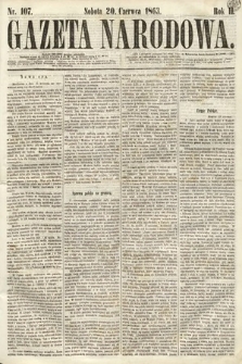 Gazeta Narodowa. 1863, nr 107