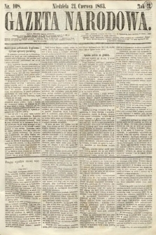 Gazeta Narodowa. 1863, nr 108
