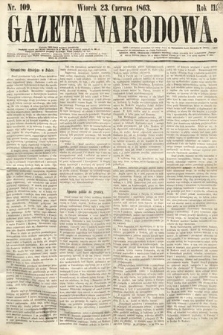 Gazeta Narodowa. 1863, nr 109