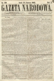 Gazeta Narodowa. 1863, nr 110