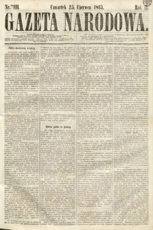 Gazeta Narodowa. 1863, nr 111