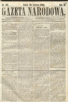 Gazeta Narodowa. 1863, nr 112