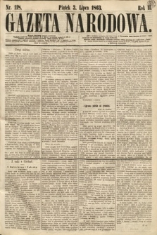 Gazeta Narodowa. 1863, nr 118