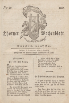 Thorner Wochenblatt. 1827, Nro. 20 (19 Mai) + dod.