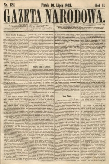 Gazeta Narodowa. 1863, nr 124