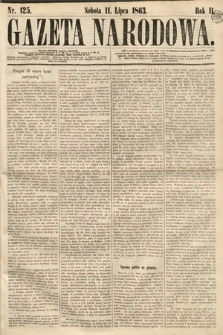 Gazeta Narodowa. 1863, nr 125