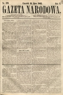 Gazeta Narodowa. 1863, nr 129
