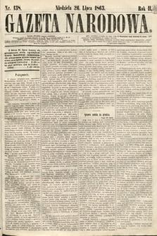Gazeta Narodowa. 1863, nr 138
