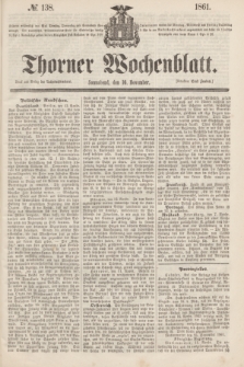 Thorner Wochenblatt. 1861, № 138 (16 November)