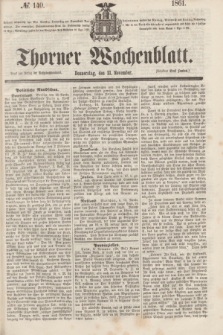 Thorner Wochenblatt. 1861, № 140 (21 November)