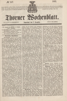 Thorner Wochenblatt. 1861, № 147 (7 December)