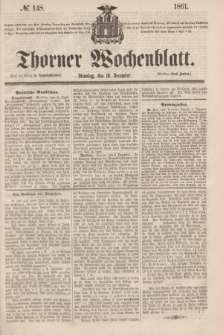 Thorner Wochenblatt. 1861, № 148 (10 December)