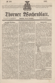 Thorner Wochenblatt. 1861, № 150 (14 December)