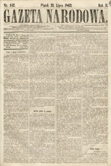 Gazeta Narodowa. 1863, nr 142