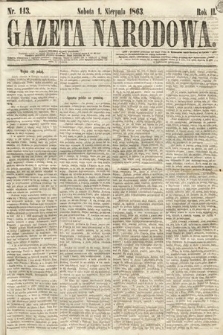Gazeta Narodowa. 1863, nr 143