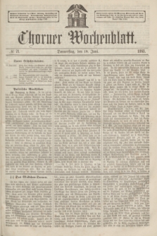 Thorner Wochenblatt. 1863, № 71 (18 Juni)