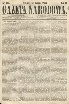Gazeta Narodowa. 1863, nr 153