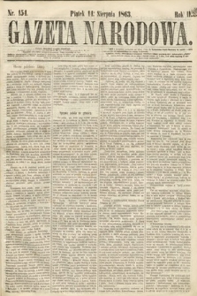 Gazeta Narodowa. 1863, nr 154