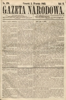 Gazeta Narodowa. 1863, nr 170