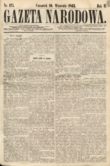 Gazeta Narodowa. 1863, nr 175