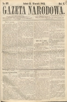 Gazeta Narodowa. 1863, nr 177