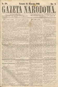 Gazeta Narodowa. 1863, nr 178
