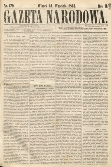 Gazeta Narodowa. 1863, nr 179