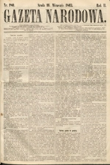 Gazeta Narodowa. 1863, nr 180