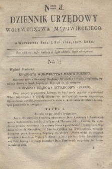 Dziennik Urzędowy Woiewodztwa Mazowieckiego. 1817, nr 8 (6 stycznia)