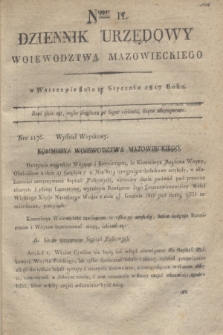 Dziennik Urzędowy Woiewodztwa Mazowieckiego. 1817, nr 11 (27 stycznia)