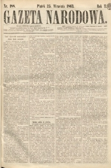 Gazeta Narodowa. 1863, nr 188
