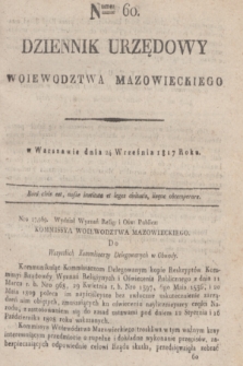 Dziennik Urzędowy Woiewodztwa Mazowieckiego. 1817, nr 60 (24 września) + dod.