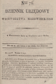 Dziennik Urzędowy Woiewodztwa Mazowieckiego. 1817, nr 76 (29 grudnia)