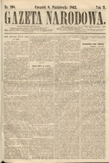 Gazeta Narodowa. 1863, nr 198