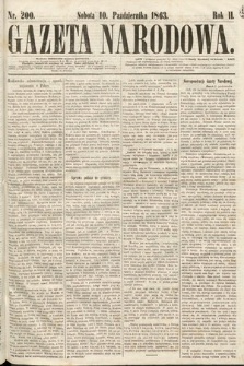 Gazeta Narodowa. 1863, nr 200
