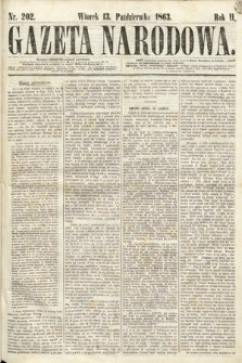 Gazeta Narodowa. 1863, nr 202
