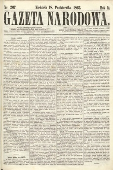 Gazeta Narodowa. 1863, nr 207