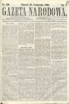 Gazeta Narodowa. 1863, nr 210