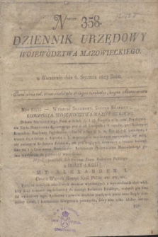 Dziennik Urzędowy Województwa Mazowieckiego. 1823, nr 358 (6 stycznia)