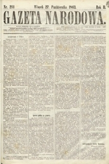 Gazeta Narodowa. 1863, nr 214