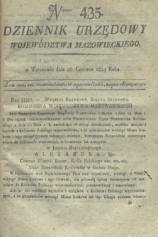 Dziennik Urzędowy Województwa Mazowieckiego. 1824, nr 435 (28 czerwca) + dod.