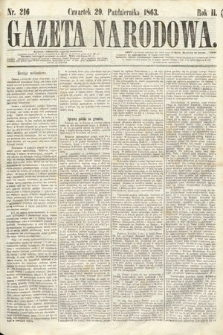 Gazeta Narodowa. 1863, nr 216