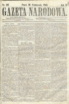 Gazeta Narodowa. 1863, nr 217