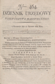 Dziennik Urzędowy Województwa Mazowieckiego. 1825, nr 464 (17 stycznia) + dod.