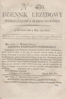 Dziennik Urzędowy Województwa Mazowieckiego. 1825, nr 480 (9 maja) + dod.