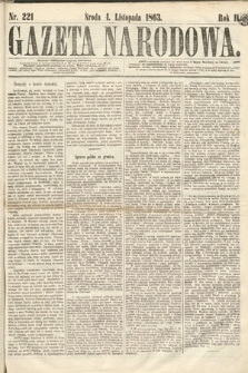 Gazeta Narodowa. 1863, nr 221