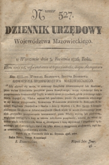 Dziennik Urzędowy Województwa Mazowieckiego. 1826, nr 527 (3 kwietnia) + dod.